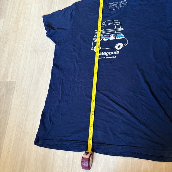 Patagonia Men’s XL Slim Organic Cotton Tee T Shirt Navy Blue Van Santa Monica - Picture 5 of 5